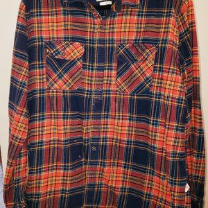 Denim & Flower Plaid Flannel